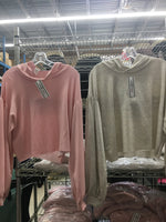 Image 9: Short light wieght hoody top $5 each $30 per 6 pack . Heather grey and pink s/m/lg/Xlarge
