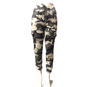 Fur Lined Cargo Pockets Pants Assorted Camo Prints 6 Pack (Size: S/M-L/XL, 3-3)