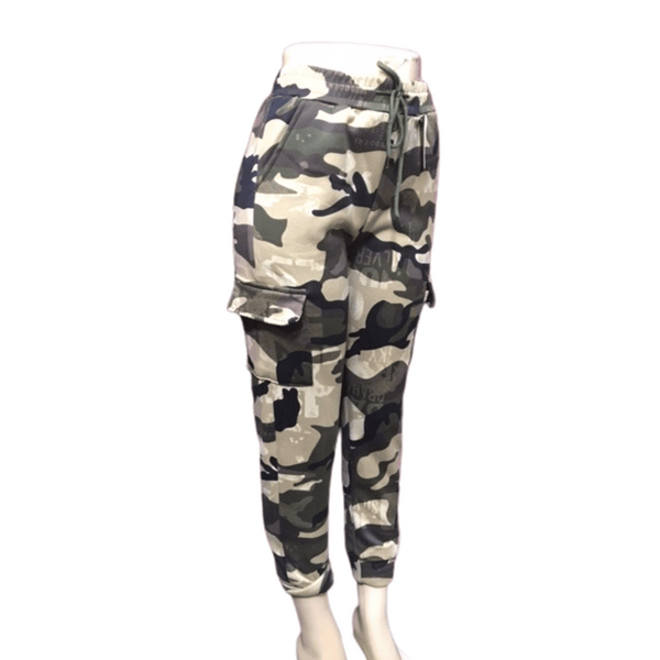 Fur Lined Cargo Pockets Pants Assorted Camo Prints 6 Pack (Size: S/M-L/XL, 3-3)