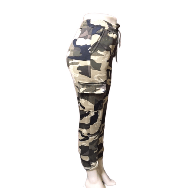 Fur Lined Cargo Pockets Pants Assorted Camo Prints 6 Pack (Size: S/M-L/XL, 3-3)