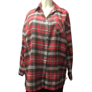 Oversized Plaid Shirt 3 Pack (Size: S-M-L, 1-1-1)