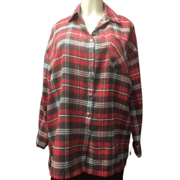 Oversized Plaid Shirt 3 Pack (Size: S-M-L, 1-1-1)