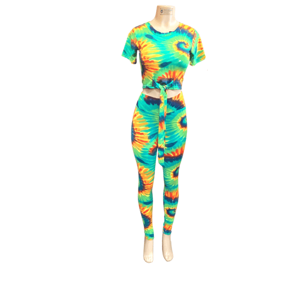 Tie-dye 2 Piece Set Activewear Set 6 Pack (S/M-L/XL. 3-3)
