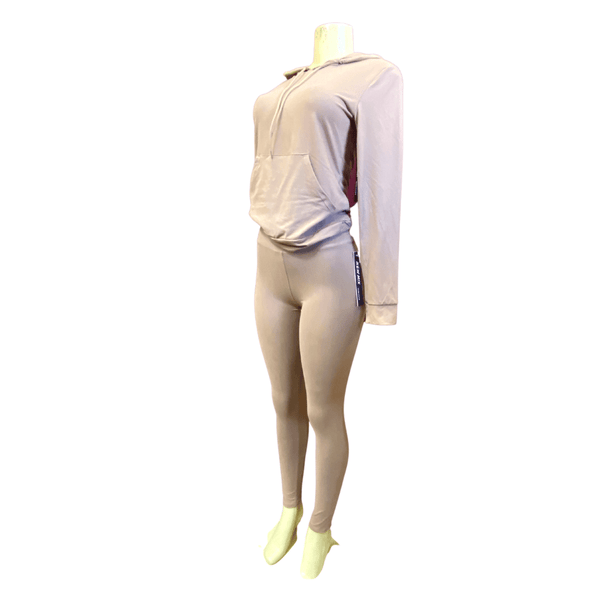 2 Piece Set Pullover Hoodie Activewear w/ Pouch Pocket 6 Pack per Colors (S/M-L/XL, 3-3)