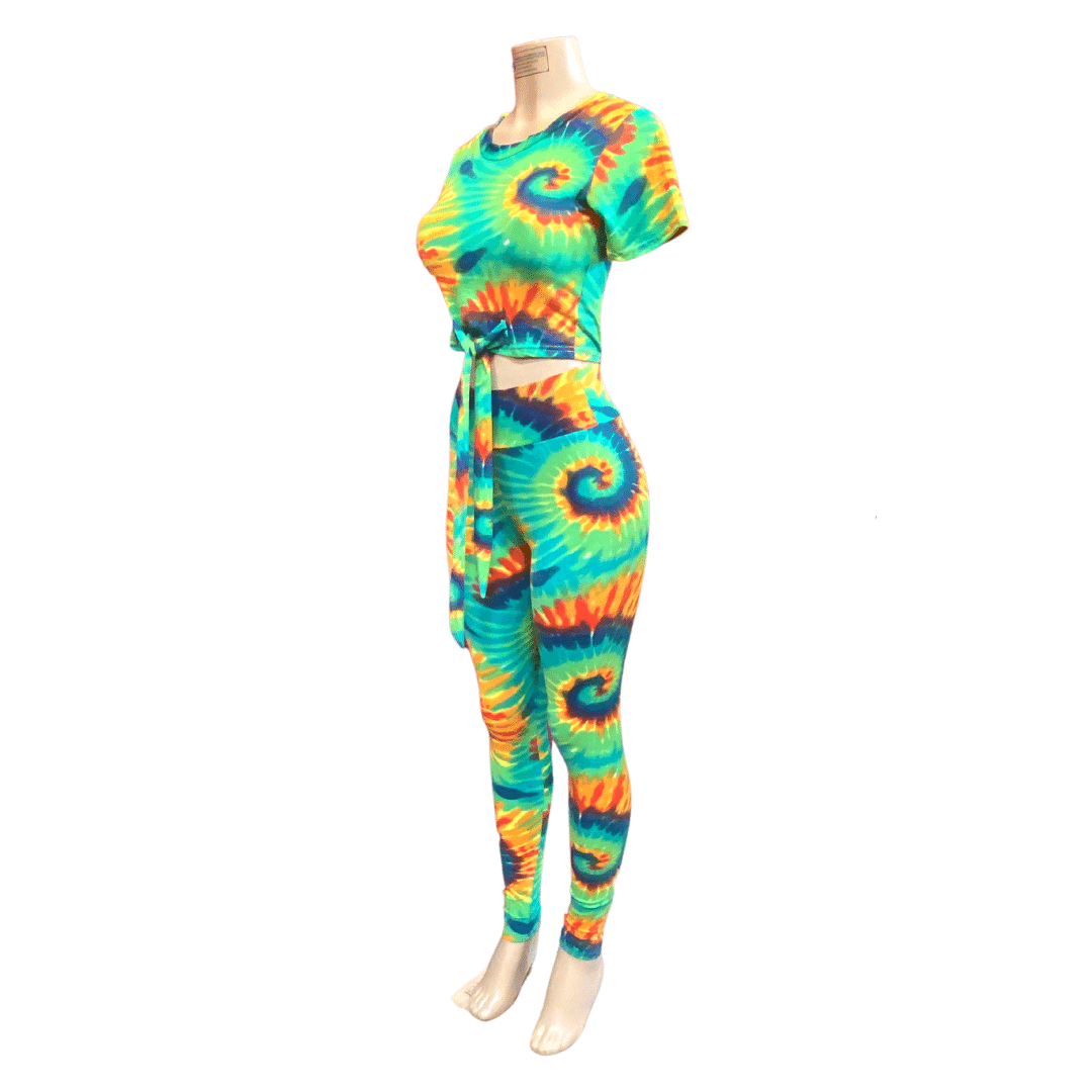 Tie-dye 2 Piece Set Activewear Set 6 Pack (S/M-L/XL. 3-3)