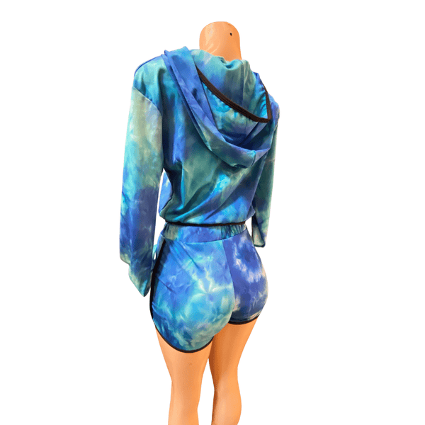 Two Piece Jacket and Short Set 6 Pack( Size: S/M-L/XL, 3-3)  Assorted Tie-dye