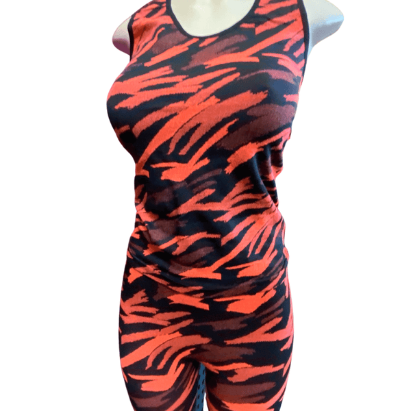 Abstract Print 2 Piece Set 6 Pack Assorted Colors (One Size Fits All)