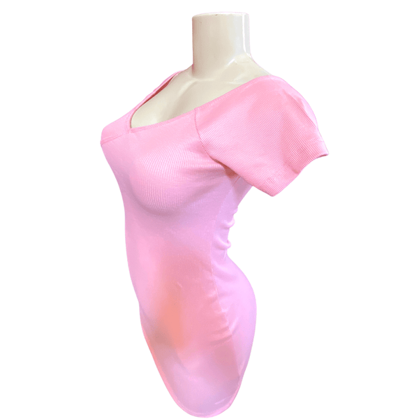 Bodycon Cap Sleeve Summer Dress 4 Pack (S-M-L-XL, 1-1-1-1)