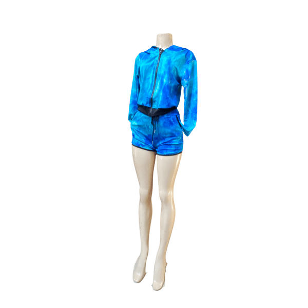 Two Piece Jacket and Short Set 6 Pack( Size: S/M-L/XL, 3-3)  Assorted Tie-dye
