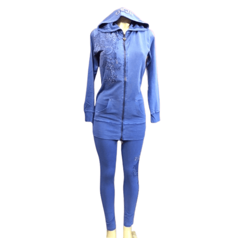Branded Long Jacket Zipper Front Hoody With Embellishment 6 Pack Per Color (Size: S-M-L-XL, 1-2-2-1)
