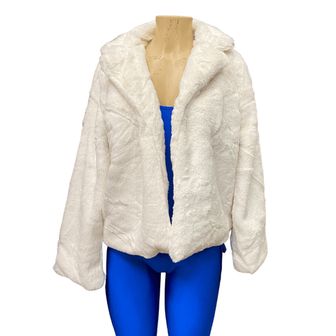 Fluffy Fake Fur Open Jacket 6 Pack (S-M-L, 2-2-2)