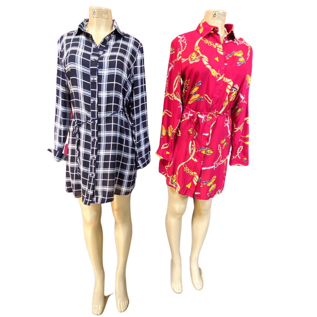 Shirtdress Dress 6 Pack (S-M-L-XL, 1-2-2-1)