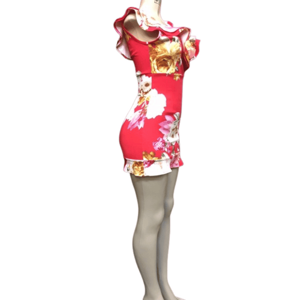 Ruffle Floral Dress 6 Pack (Size: S-M-L, 2-2-2)