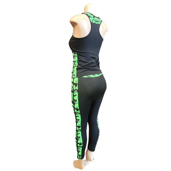 Abstract Stripe 2 Piece Activewear Set 6 Pack (One Size Fits All)