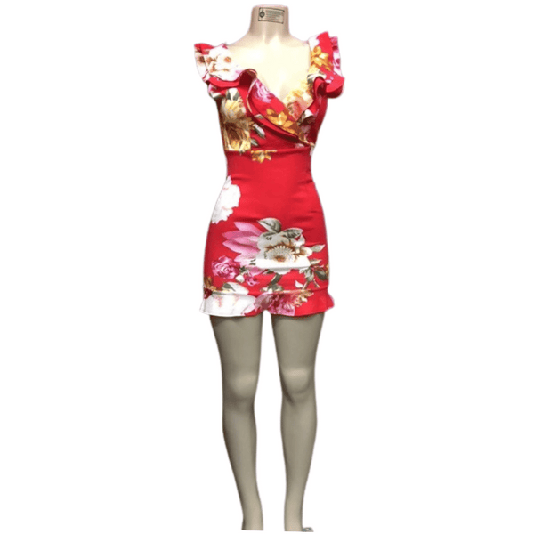 Ruffle Floral Dress 6 Pack (Size: S-M-L, 2-2-2)