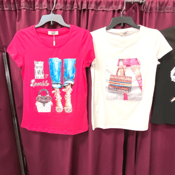 Women's Embellished Tees per Print 12 Pack (S-M-L-XL, 3-3-3-3)