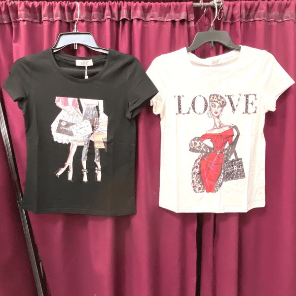 Women's Embellished Tees per Print 12 Pack (S-M-L-XL, 3-3-3-3)