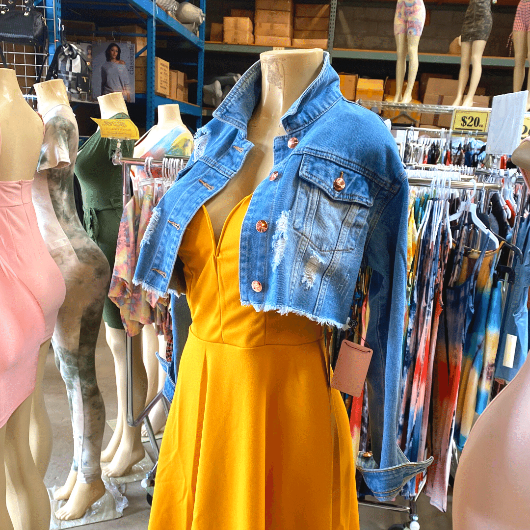 Distressed Cropped Denim Jacket 3 Pack (S/M/L, 1-1-1)