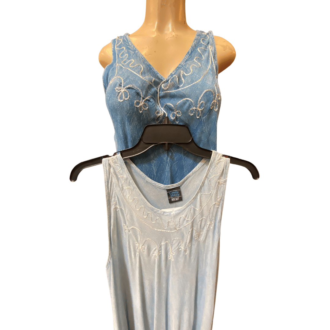One Size Fits All Denim Look Summer Dress 3 Pack Per Wash (Size: One Size fits All)