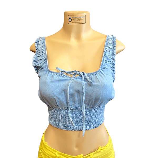 California Style Denim Top Blouses 3 Pack (S-M-L, 1-1-1)