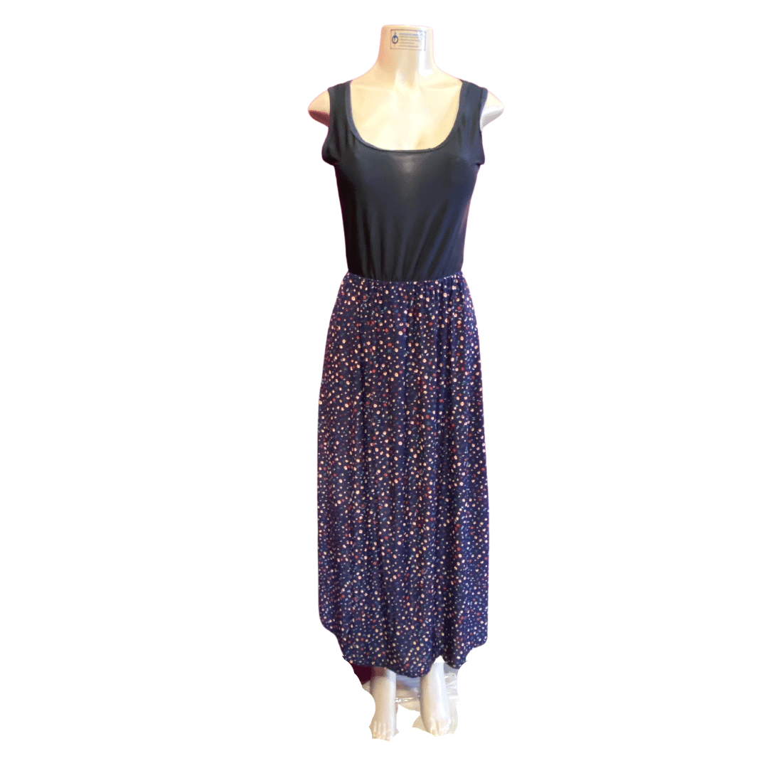 Black Tank Top Assorted Print Bottom Dress 6 Pack (S/M-L/XL, 3-3) IN-STORE
