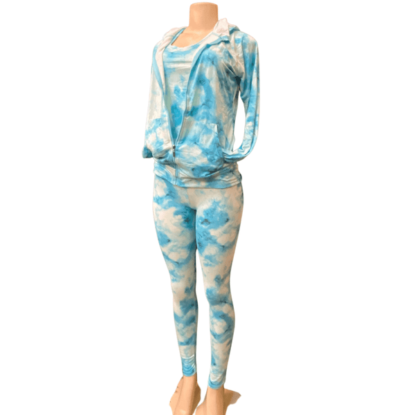 Tie-dye Spring 3 Piece Set 6 pack ( Size S/M-L/XL,3-3) Assorted Colors