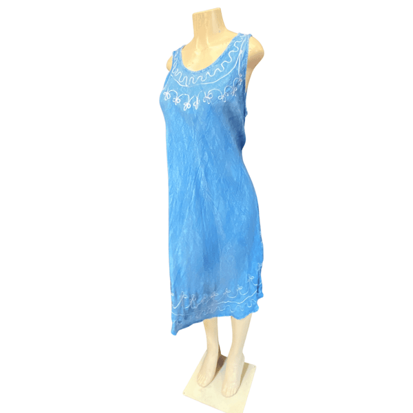 One Size Fits All Denim Look Summer Dress 3 Pack Per Wash (Size: One Size fits All)