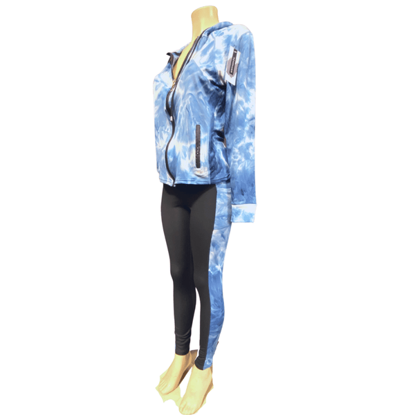 Tie-dye Hoodie 2 Piece Activewear Set 6 Pack per Color (S/M-L/XL, 3-3)