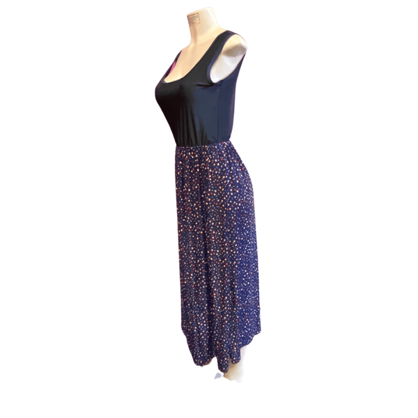 Black Tank Top Assorted Print Bottom Dress 6 Pack (S/M-L/XL, 3-3) IN-STORE