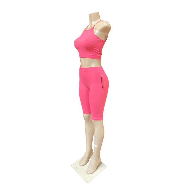 Two-Piece Bermuda Tank Activewear Set 6 Pack (Size: S/M-L/XL)