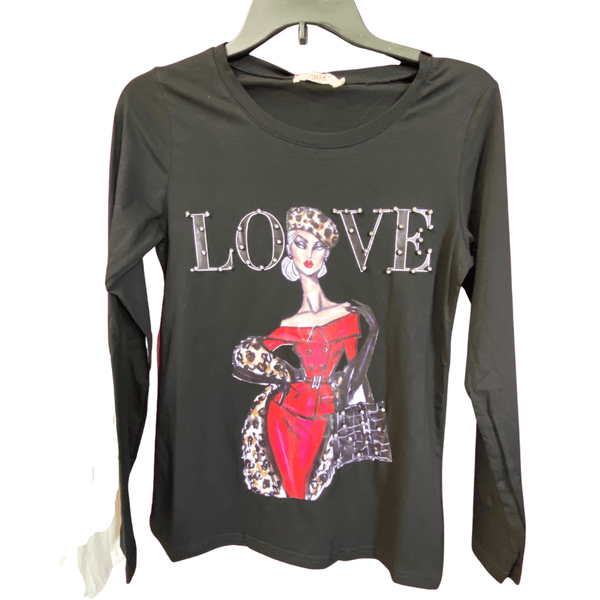 Long Sleeve Picture Top 12 Pack (S-M-L-XL, 1-1-1-1 per each color)