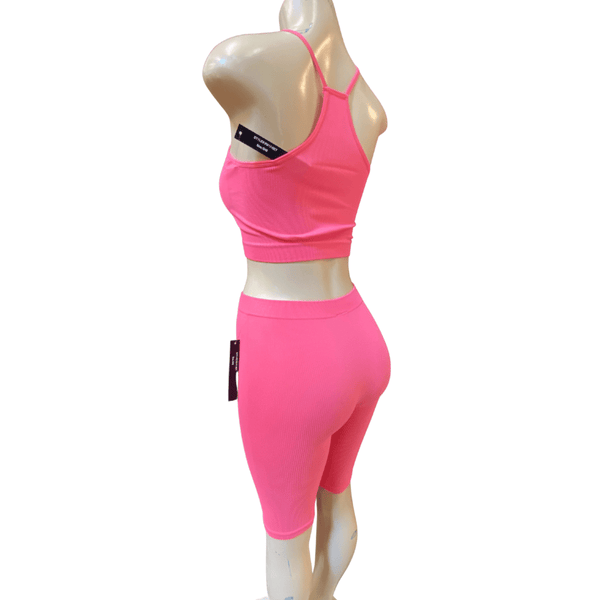 Two-Piece Bermuda Tank Activewear Set 6 Pack (Size: S/M-L/XL)