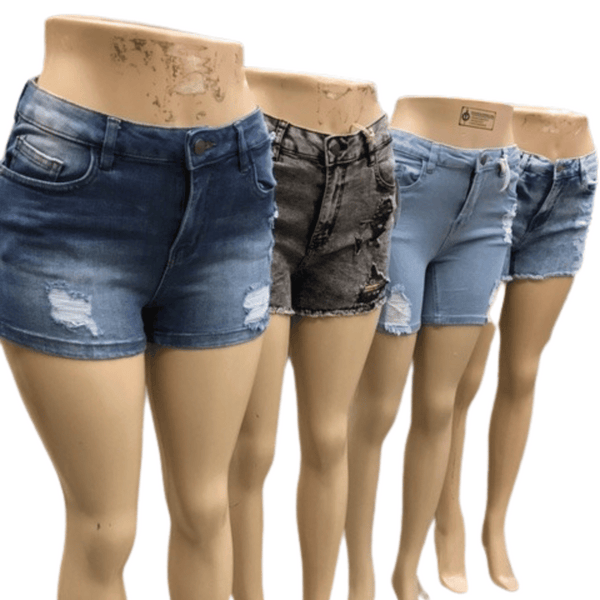 Super Deal Assorted Denim Shorts 6 Pce Minimum (Size: S-M-L-XL-XXL)