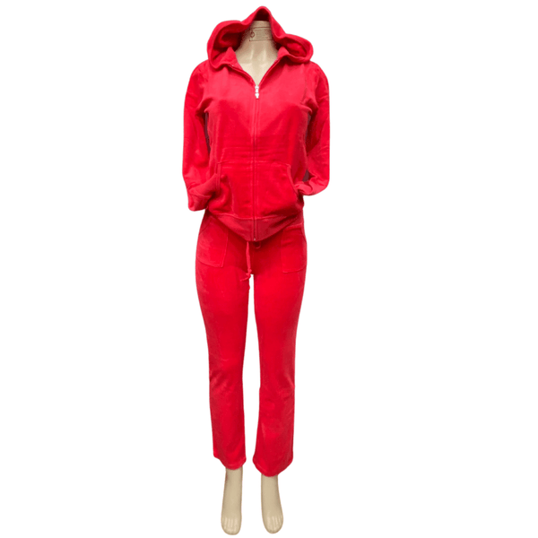 Two Piece Velour Hoodie Activewear Set 3 Pack (S-M-L, 1-1-1) per Color