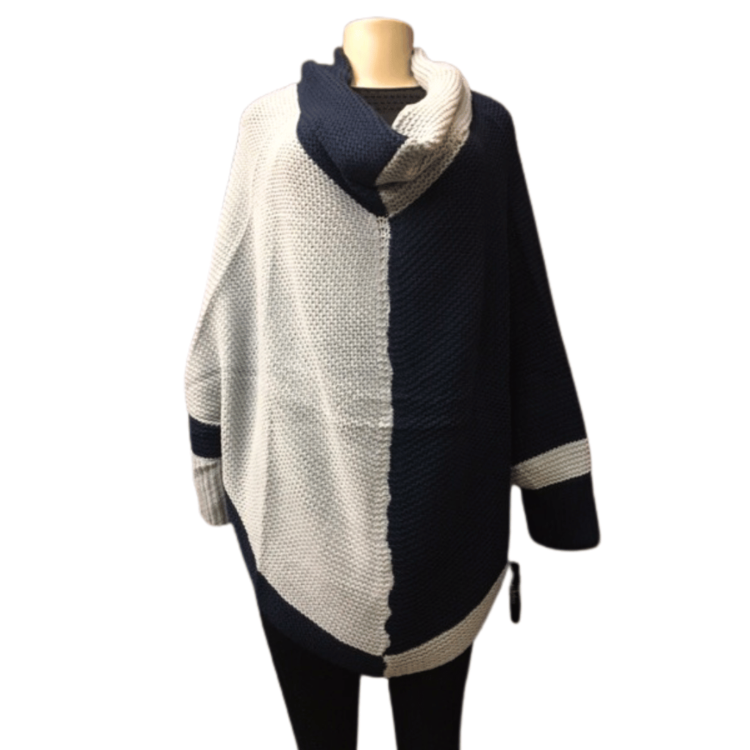 Branded Pre Ticket $150 Cowl Neck Poncho 6 Pack Per Color (Size: S/M-L/XL, 3-3)
