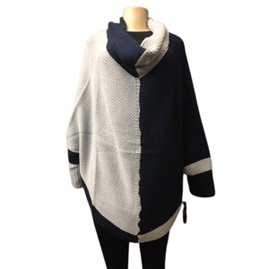 Branded Pre Ticket $150 Cowl Neck Poncho 6 Pack Per Color (Size: S/M-L/XL, 3-3)
