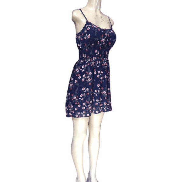 Cinched Waist Tie Front Floral Dress 6 Pack Per Color (Size: S-M-L-XL, 1-2-2-1)