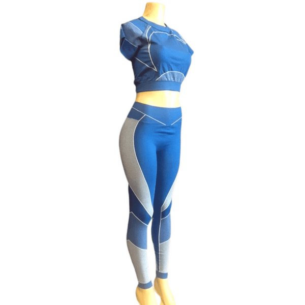 Crop Top Active Wear Set 6 Pack Per Color (Size: S-M-L, 2-2-2)