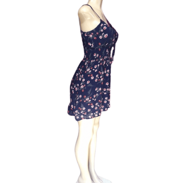 Cinched Waist Tie Front Floral Dress 6 Pack Per Color (Size: S-M-L-XL, 1-2-2-1)
