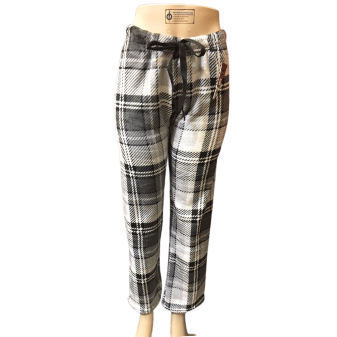 Plaid Draw String Lounge Pants 6 Pack Per Plaid Colors (Size: S-M-L-XL, 1-2-2-1)