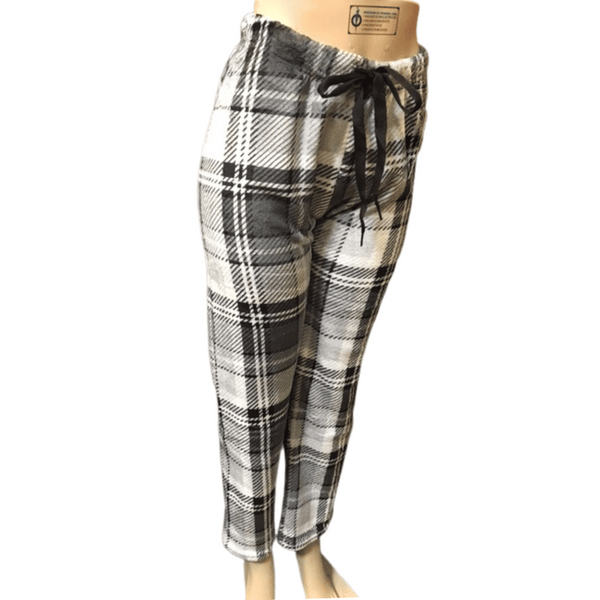 Plaid Draw String Lounge Pants 6 Pack Per Plaid Colors (Size: S-M-L-XL, 1-2-2-1)