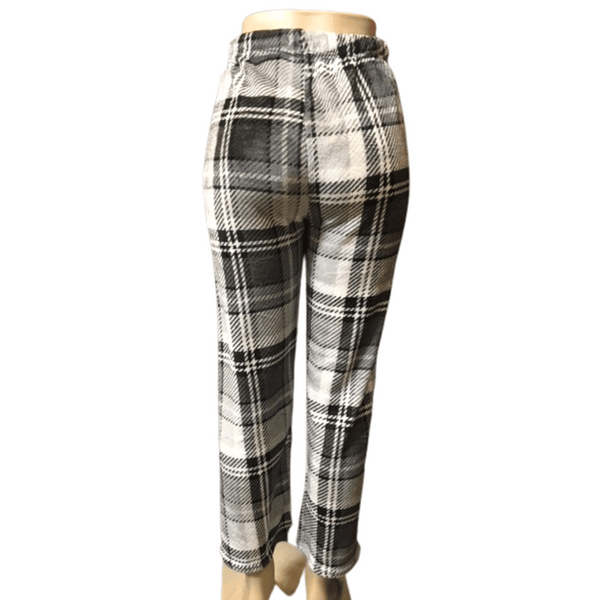 Plaid Draw String Lounge Pants 6 Pack Per Plaid Colors (Size: S-M-L-XL, 1-2-2-1)