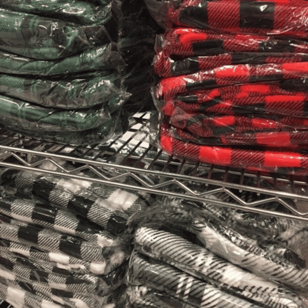 Plaid Draw String Lounge Pants 6 Pack Per Plaid Colors (Size: S-M-L-XL, 1-2-2-1)