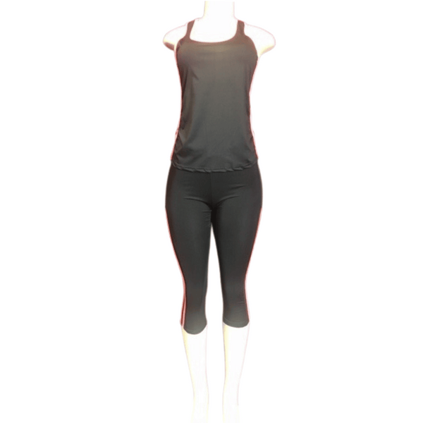2 PC Active Wear  Pant Set 6 Pack Per Colors 3 s /m 3lg/xl  Colors Grey Black Red