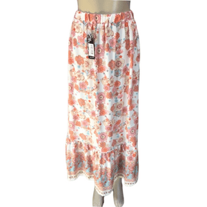 Floral Long Skirt 6 Pack Assorted Colors (Size: S/M-L/XL, 3-3)
