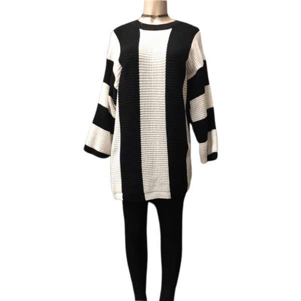 One Size Stripe Long Sweater 6 Pack Assorted Colors