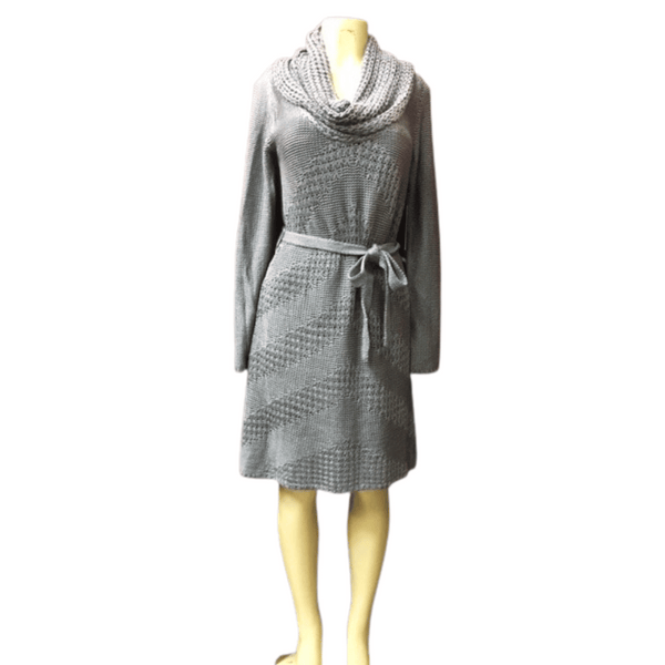 Branded Cow Neck Lined Sweater Dress (Pre ticket $170) 6 Pack Assorted Colors (Size: S-M-L-XL)