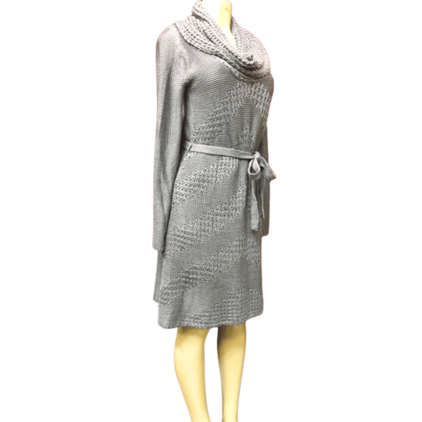 Branded Cow Neck Lined Sweater Dress (Pre ticket $170) 6 Pack Assorted Colors (Size: S-M-L-XL)