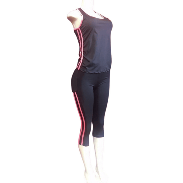 2 PC Active Wear  Pant Set 6 Pack Per Colors 3 s /m 3lg/xl  Colors Grey Black Red