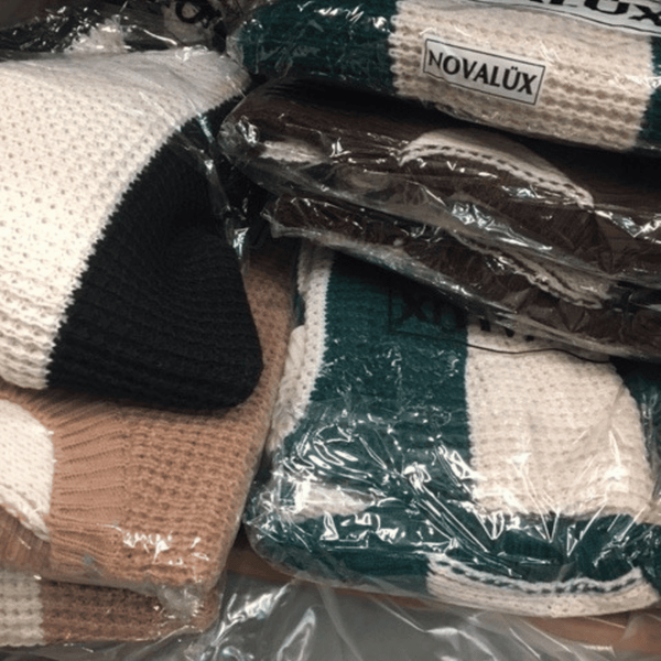 One Size Stripe Long Sweater 6 Pack Assorted Colors